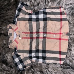 authentic Burberry baby short sleeve shirt